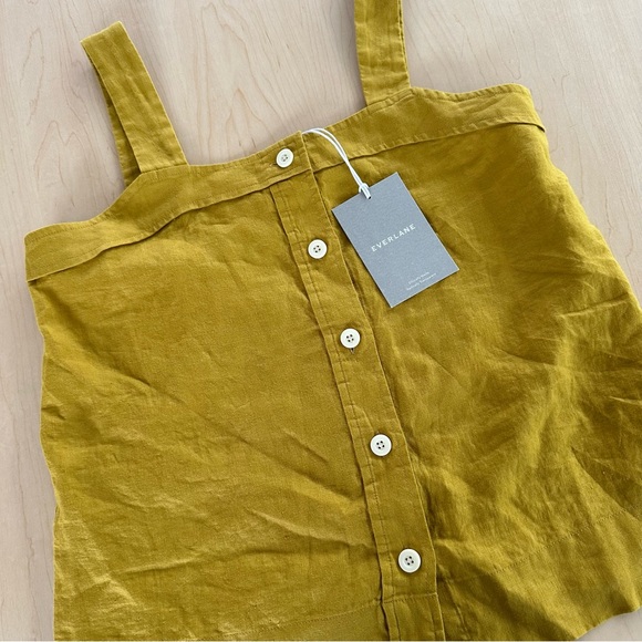 Everlane Linen Button Front Apron Tank | NWT - Picture 3 of 7
